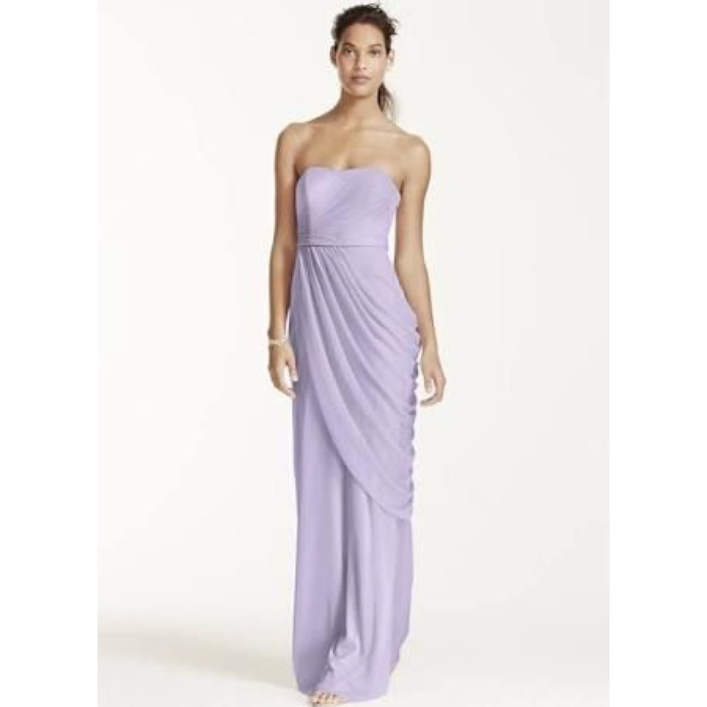 David’s Bridal lavender IRIS bridesmaid dress